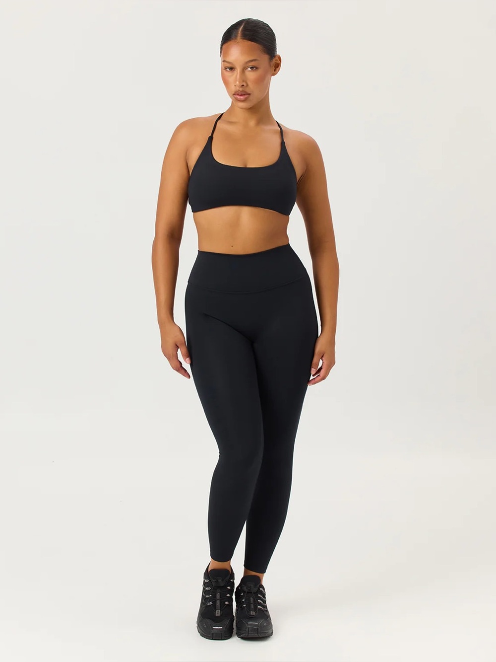 CSB Serenity Lexi Crop & Serenity Leggings Set Black Multiple Sizes NWT